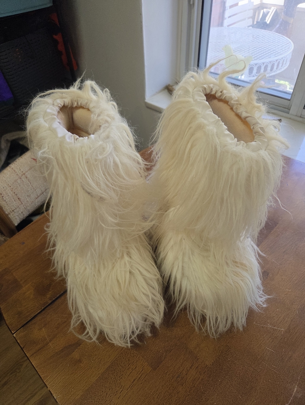 Vintage Italian Real Goat Fur Yeti Boots | Made in Italy Apres-Ski | US Women’ - Picture 2 of 7